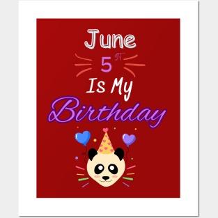 June 5 st is my birthday Posters and Art